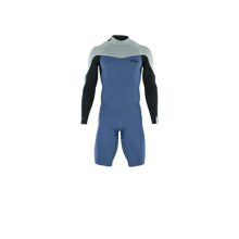 Cargar imagen en el visor de la galería, ION Men Wetsuit Element 2/2 Shorty Longsleeve Back Zip 2023