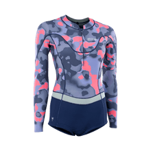 Load image into Gallery viewer, ION Women Wetsuit Amaze Hot Shorty 1.5 Longsleeve Front Zip 2023
