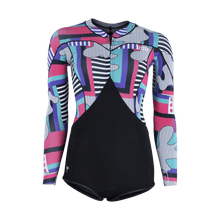 Load image into Gallery viewer, ION Women Wetsuit Amaze Hot Shorty 1.5 Longsleeve Front Zip 2024

